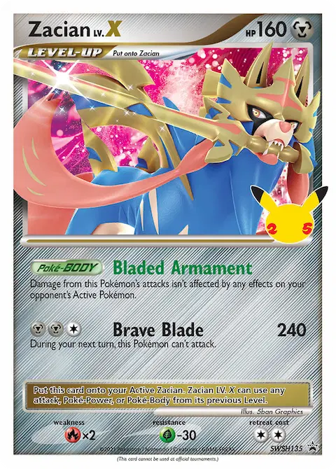Zacian, SWSH Black Star Promos SWSH135