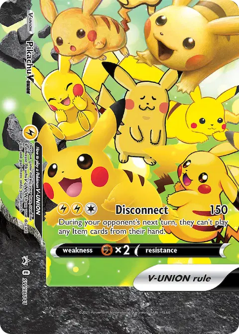 Pikachu V-UNION, SWSH Black Star Promos SWSH141