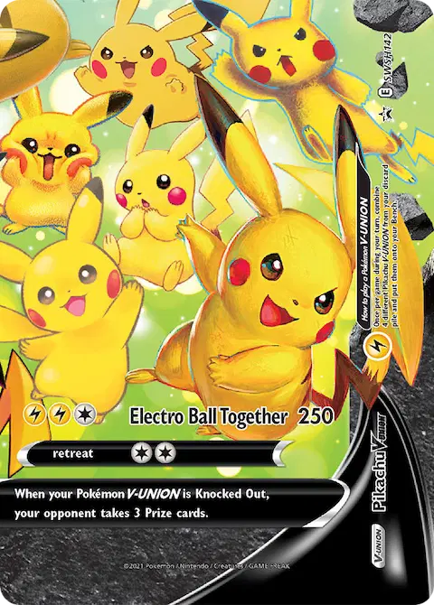 Pikachu V-UNION, SWSH Black Star Promos SWSH142