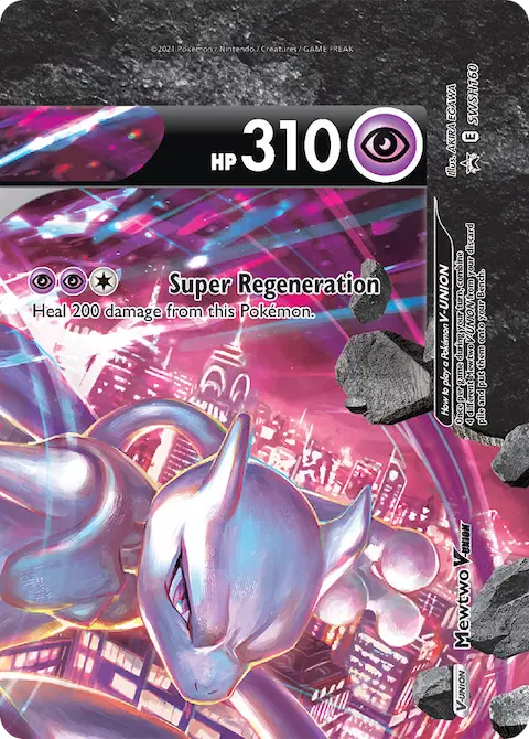 Mewtwo V-UNION, SWSH Black Star Promos SWSH160