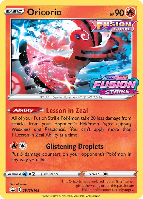 Oricorio, SWSH Black Star Promos SWSH168
