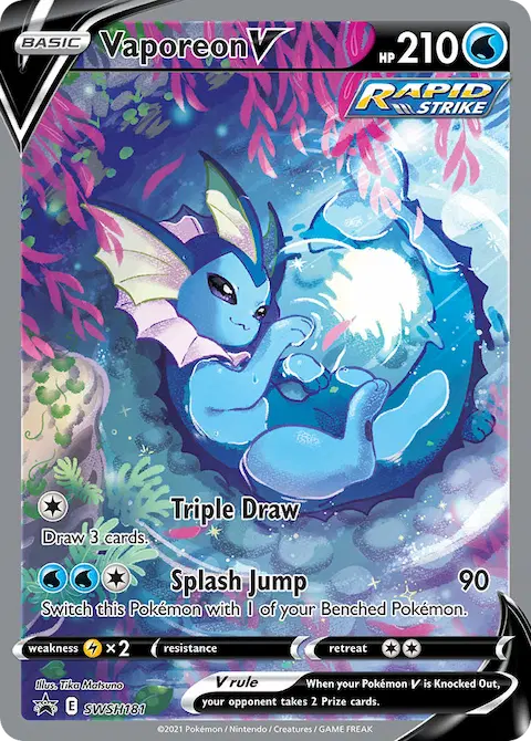 Vaporeon V, SWSH Black Star Promos SWSH181