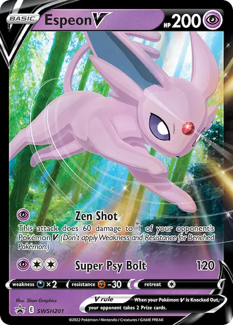 Espeon V, SWSH Black Star Promos SWSH201