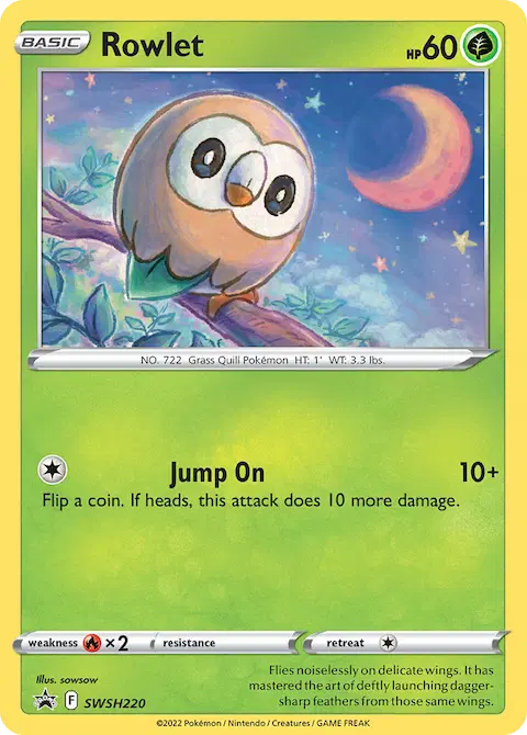 Rowlet, SWSH Black Star Promos SWSH220