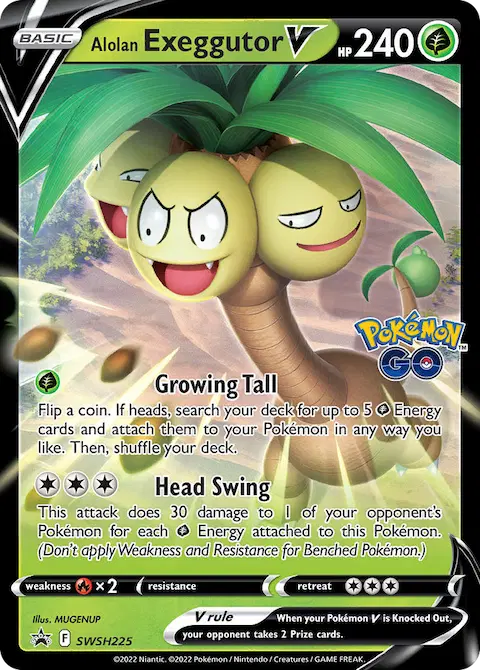 Alolan Exeggutor V, SWSH Black Star Promos SWSH225