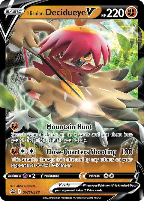 Hisuian Decidueye V, SWSH Black Star Promos SWSH238