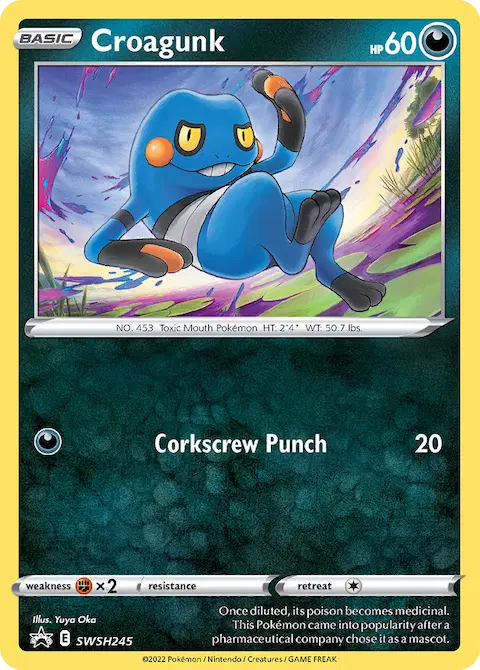 Croagunk, SWSH Black Star Promos SWSH245
