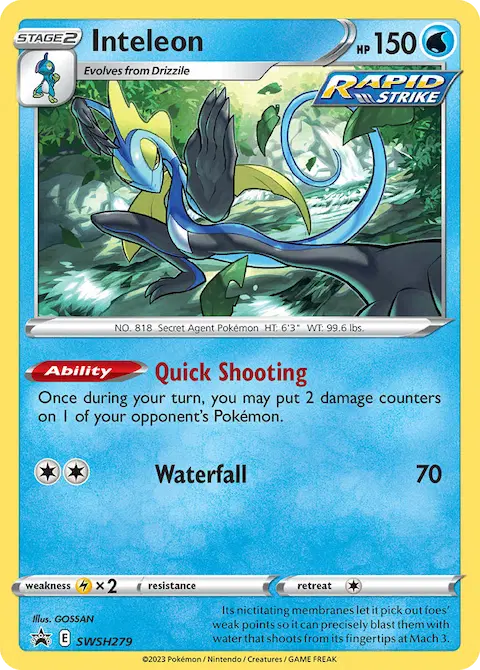 Inteleon, SWSH Black Star Promos SWSH279
