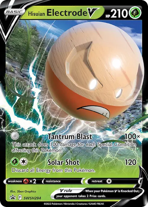 Hisuian Electrode V, SWSH Black Star Promos SWSH294