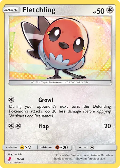 Fletchling, SM trainer Kit (Lycanroc) 11/30