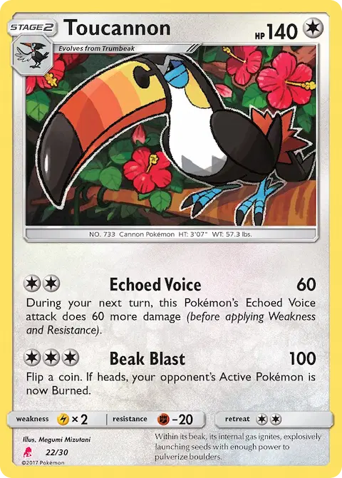 Toucannon, SM trainer Kit (Lycanroc) 22/30