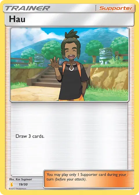 Hau, SM trainer Kit (Alolan Raichu) 19/30