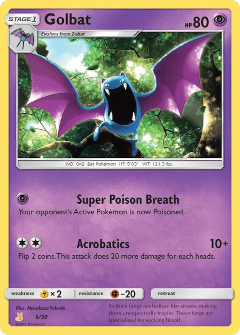 Golbat, SM trainer Kit (Alolan Raichu) 6/30