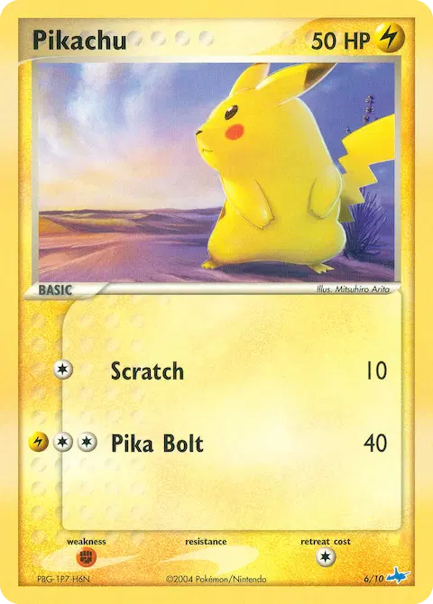 Pikachu, EX trainer Kit (Latios) 6/10