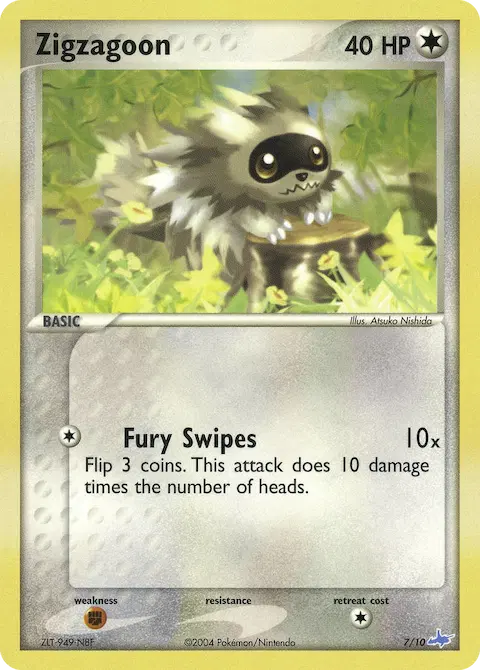 Zigzagoon, EX trainer Kit (Latios) 7/10
