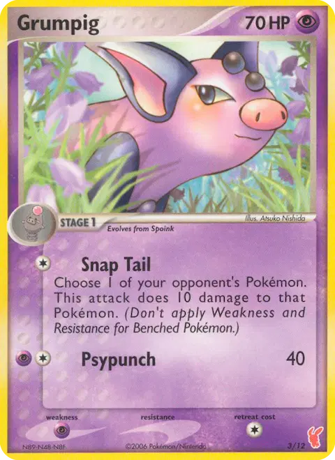 Grumpig, EX trainer Kit 2 (Plusle) 3/12