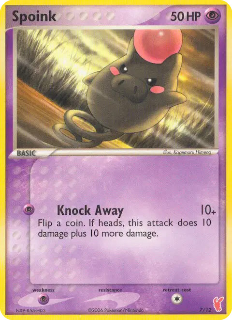 Spoink, EX trainer Kit 2 (Plusle) 7/12
