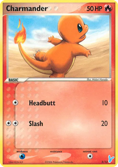 Charmander, EX trainer Kit 2 (Minun) 2/12