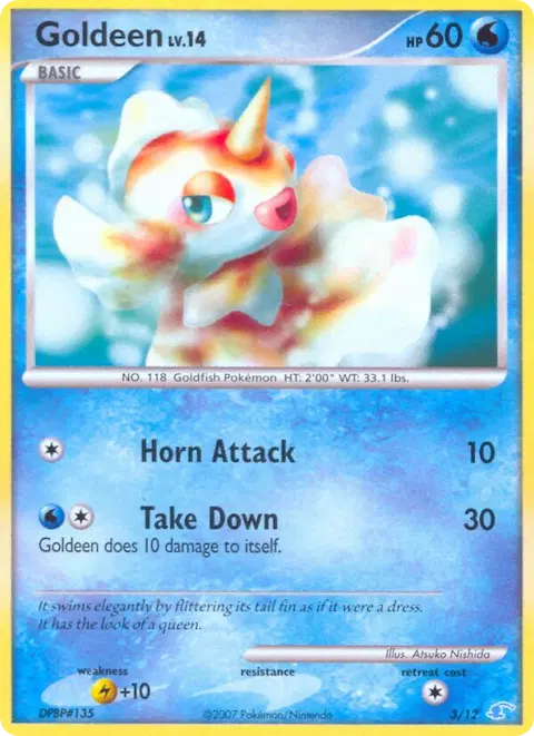 Goldeen, DP trainer Kit (Manaphy) 3/12