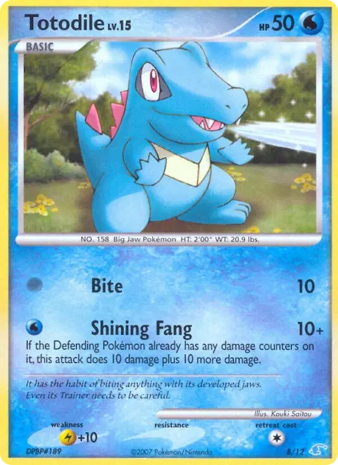 Totodile, DP trainer Kit (Manaphy) 8/12