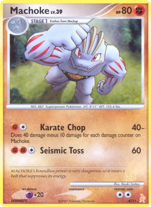 Machoke, DP trainer Kit (Lucario) 4/11