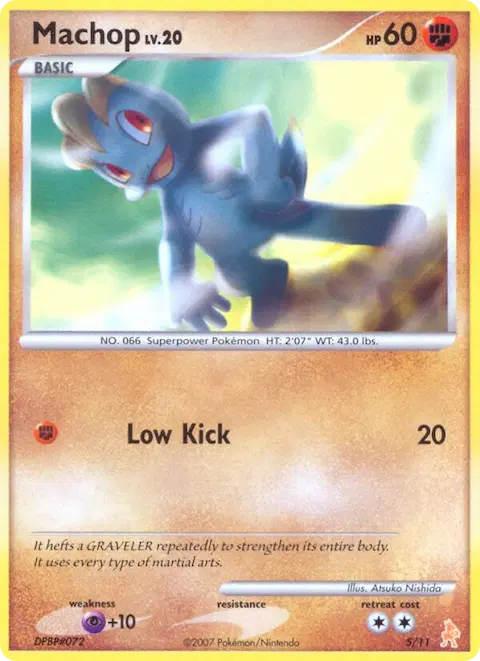 Machop, DP trainer Kit (Lucario) 5/11