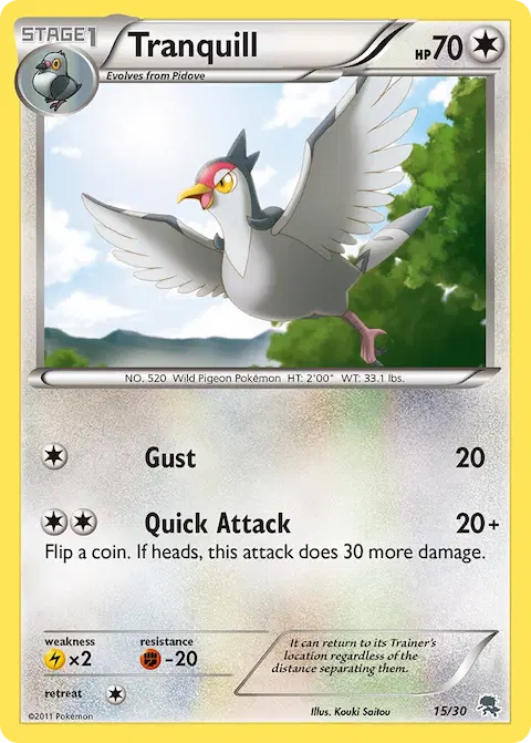 Tranquill, BW trainer Kit (Zoroark) 15/30