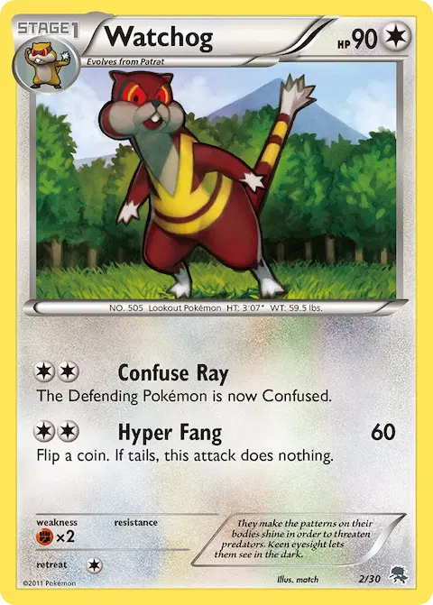 Watchog, BW trainer Kit (Zoroark) 2/30