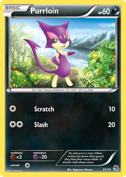Purrloin, BW trainer Kit (Zoroark) 25/30
