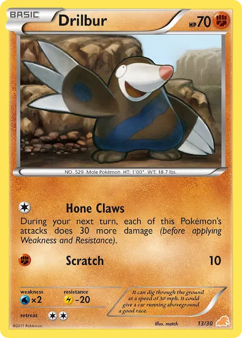 Drilbur, BW trainer Kit (Excadrill) 13/30