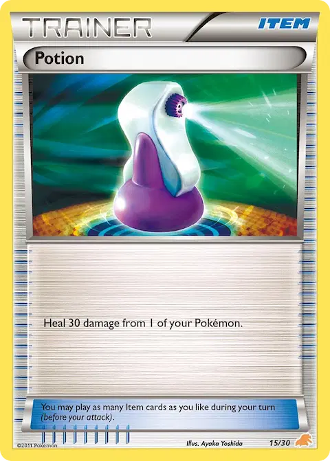Potion, BW trainer Kit (Excadrill) 15/30