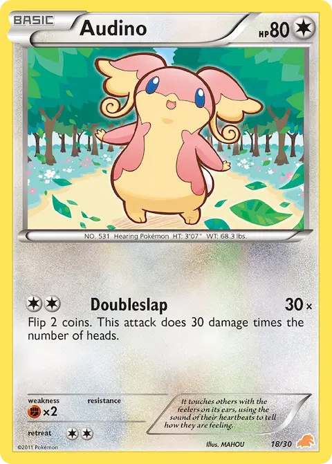 Audino, BW trainer Kit (Excadrill) 18/30