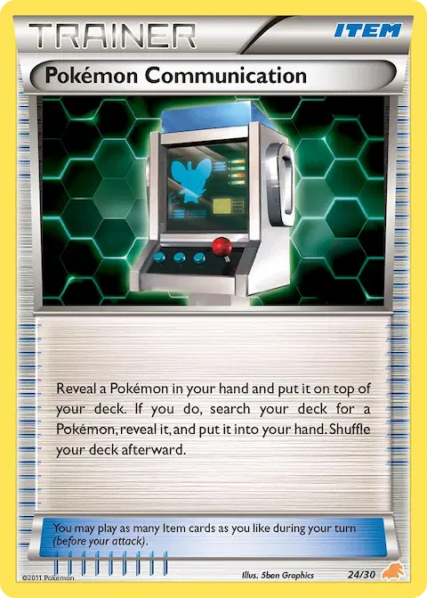 Pokémon Communication, BW trainer Kit (Excadrill) 24/30