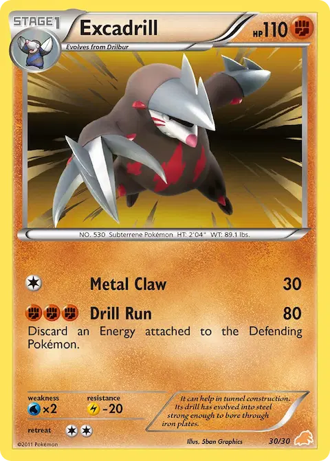 Excadrill, BW trainer Kit (Excadrill) 30/30