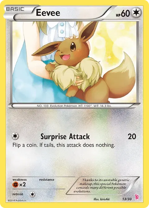 Eevee, XY trainer Kit (Sylveon) 13/30