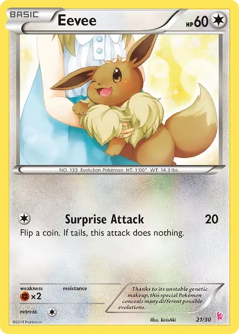 Eevee, XY trainer Kit (Sylveon) 21/30