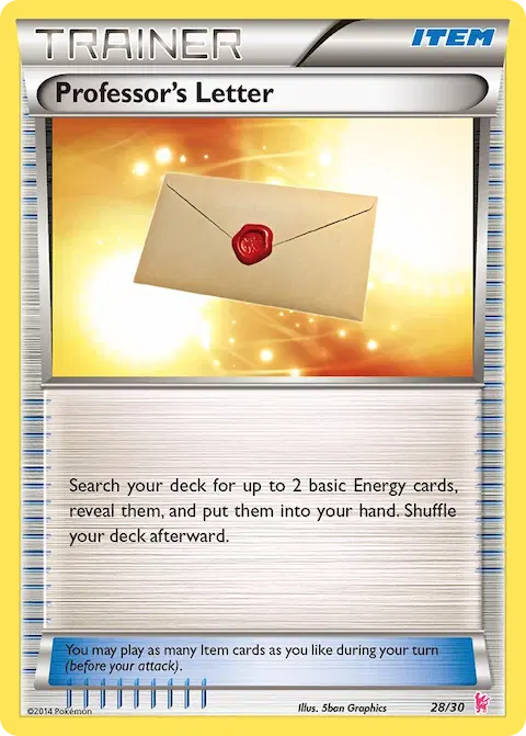 Professor’s Letter, XY trainer Kit (Sylveon) 28/30
