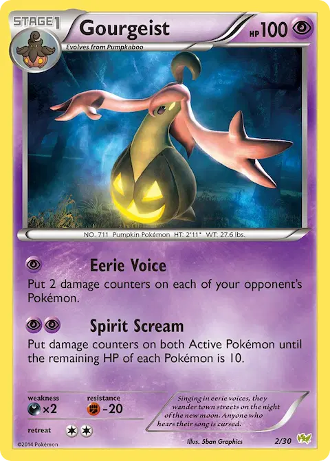 Gourgeist, XY trainer Kit (Noivern) 2/30