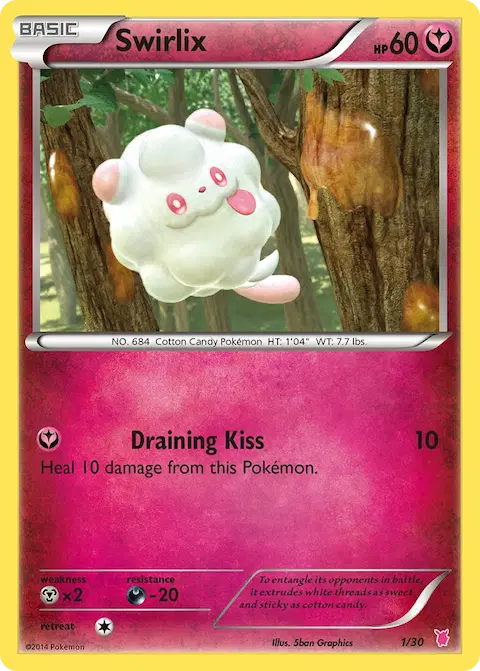 Swirlix, XY trainer Kit (Wigglytuff) 1/30