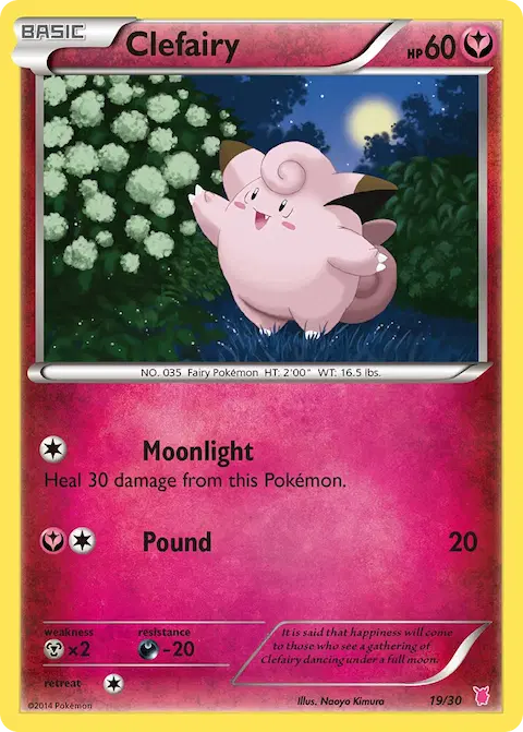 Clefairy, XY trainer Kit (Wigglytuff) 19/30