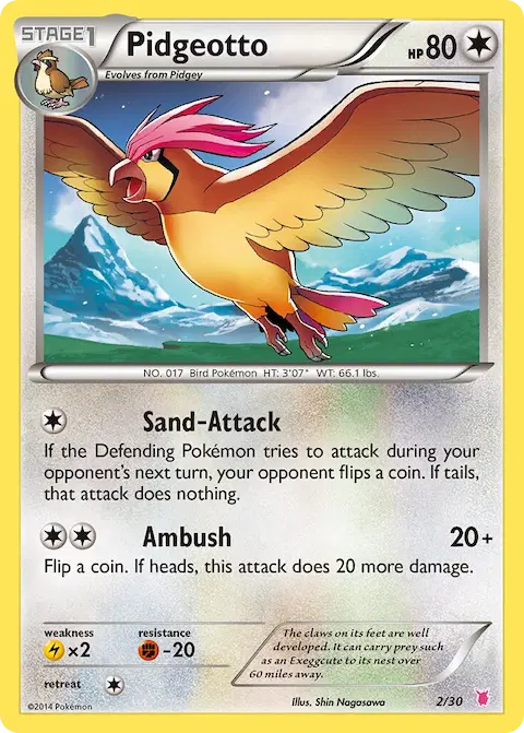Pidgeotto, XY trainer Kit (Wigglytuff) 2/30