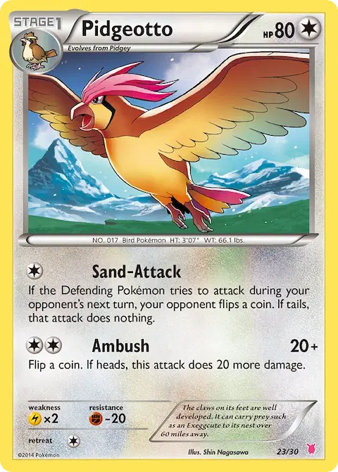 Pidgeotto, XY trainer Kit (Wigglytuff) 23/30