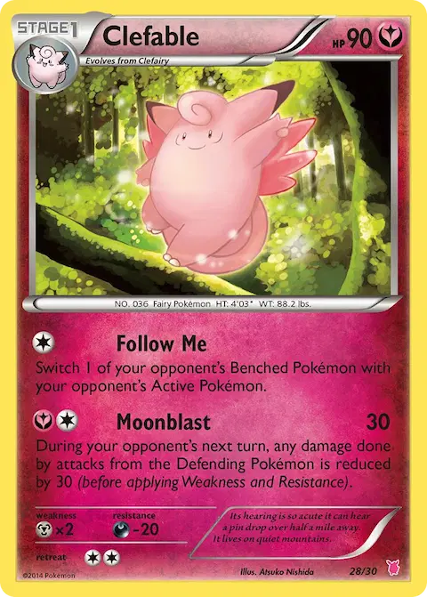 Clefable, XY trainer Kit (Wigglytuff) 28/30