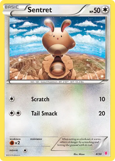 Sentret, XY trainer Kit (Wigglytuff) 4/30