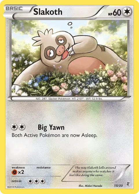 Slakoth, XY trainer Kit (Bisharp) 15/30