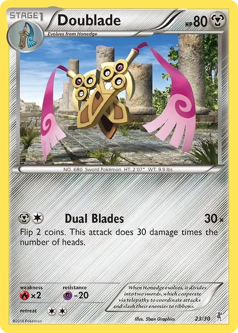 Doublade, XY trainer Kit (Bisharp) 23/30