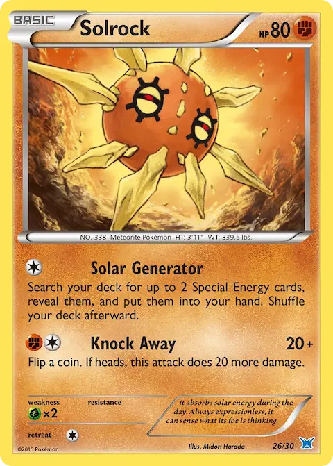 Solrock, XY trainer Kit (Latios) 26/30