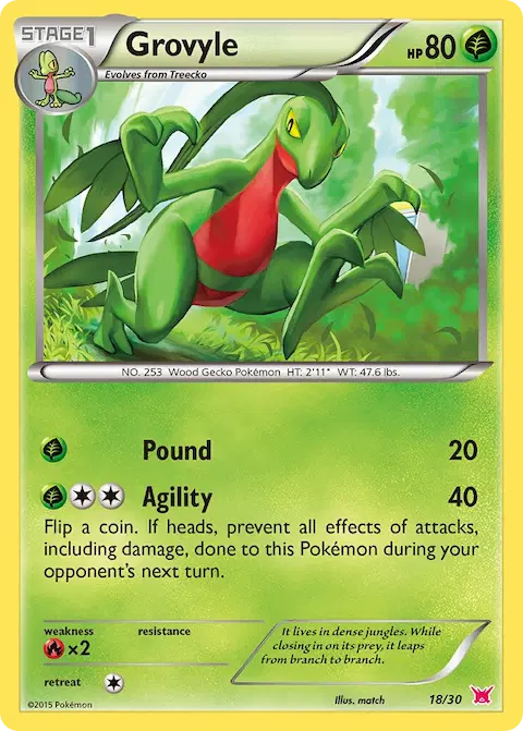 Grovyle, XY trainer Kit (Latias) 18/30