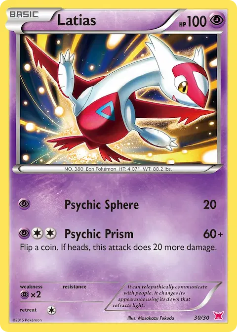 Latias, XY trainer Kit (Latias) 30/30