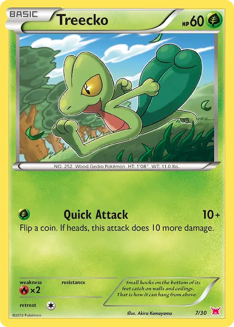 Treecko, XY trainer Kit (Latias) 7/30